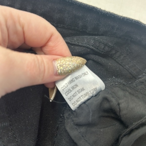 Princess Polly high rise, straight leg, button fly distressed DENIM JEANS size 4 - Picture 9 of 12